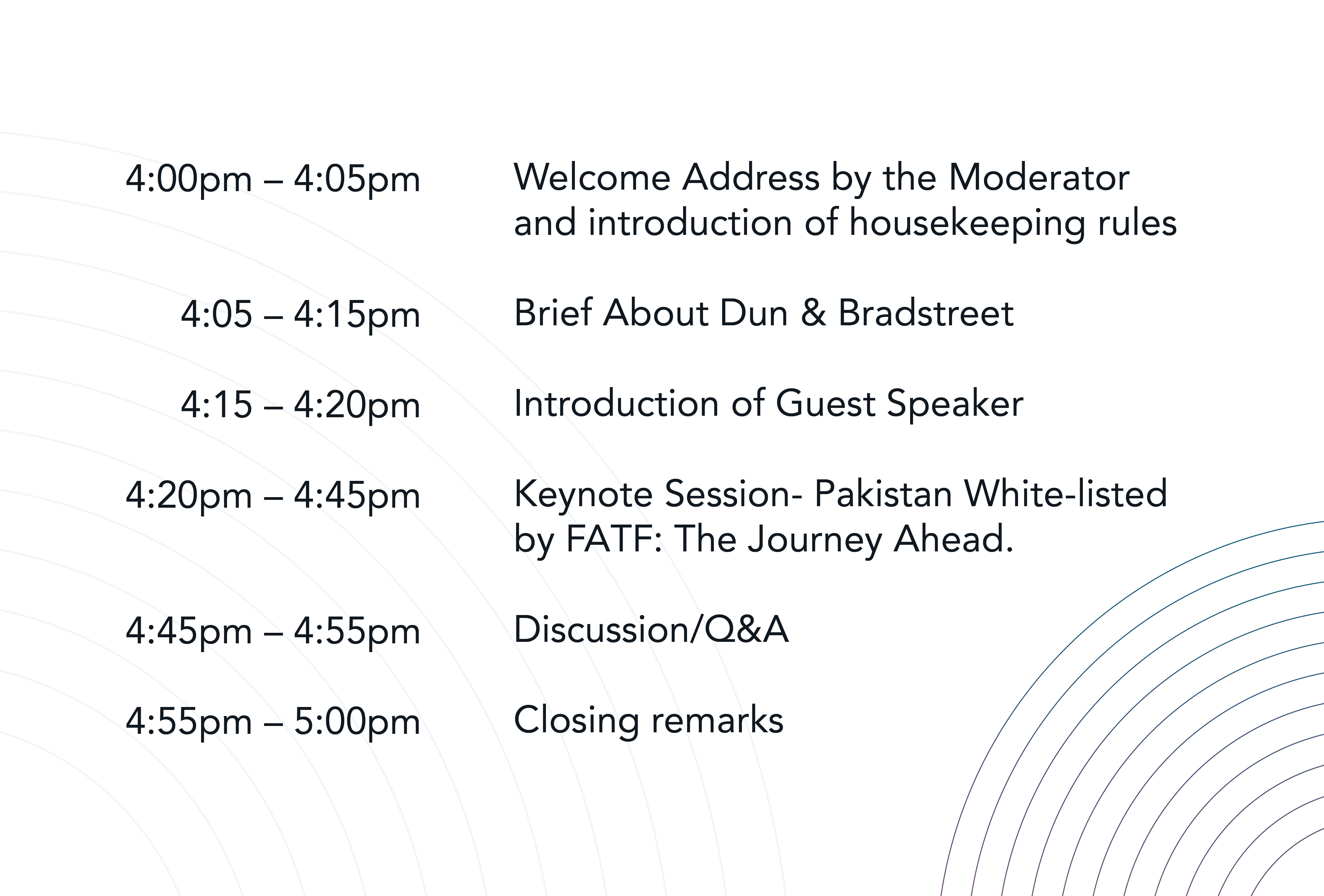 Landing Page Agenda